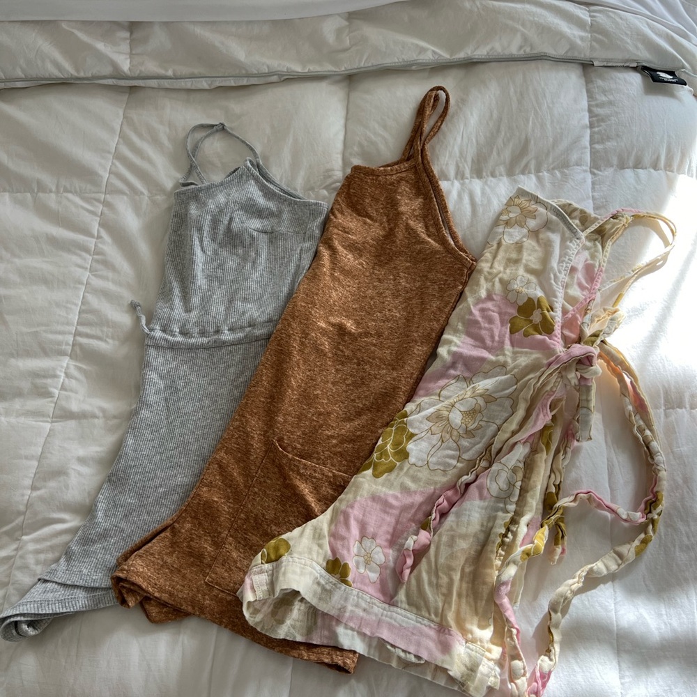 Trendy Knit and Floral rompers